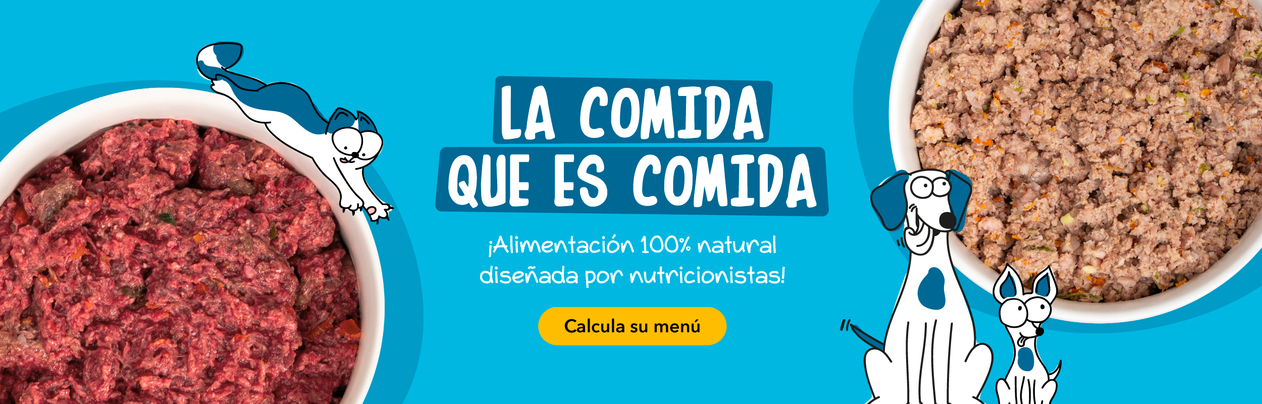 The food that is food — 100%% natural food designed by nutritionists. Calculate your menu.